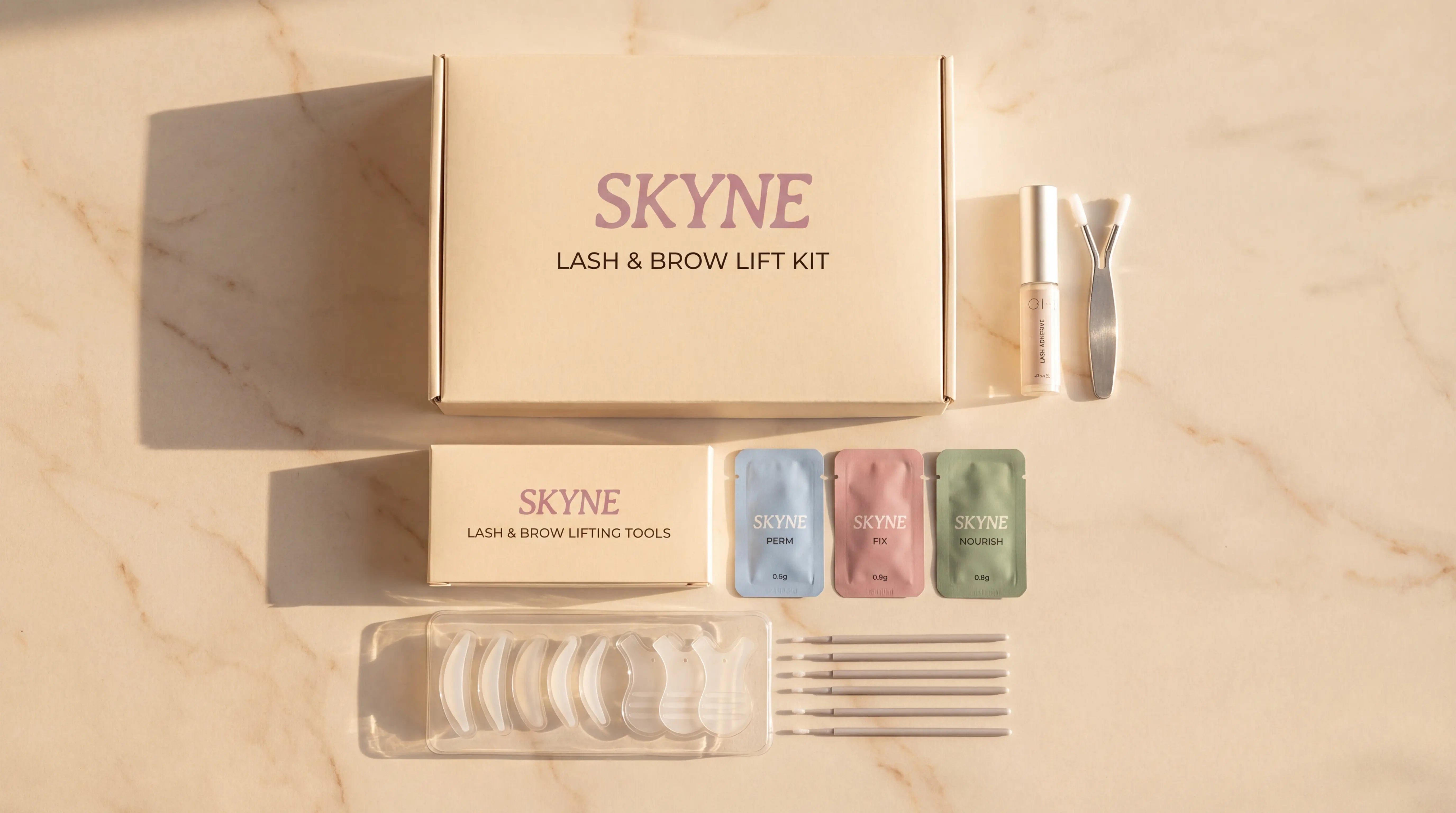 SKYNE Lash & Brow Lift Kit Contents